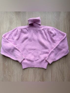 Zara pink turtleneck sweater